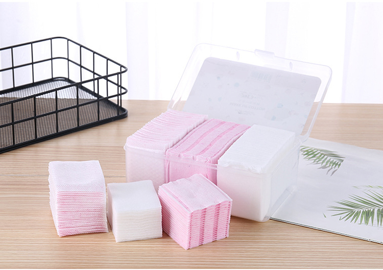 Lameila latest products 350pcs 3 in 1 different thickness cotton pads set for women makeup remover B178