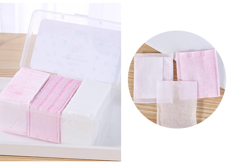 Lameila latest products 350pcs 3 in 1 different thickness cotton pads set for women makeup remover B178