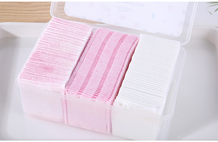 Lameila latest products 350pcs 3 in 1 different thickness cotton pads set for women makeup remover B178