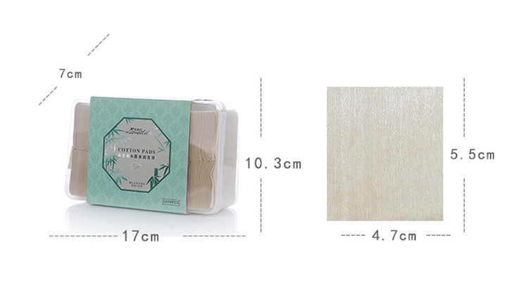 Lameila 2017 hot sale makeup remover cotton wipes square soft cotton pads B316