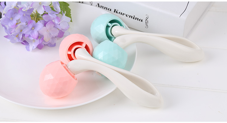 Lameila High quality slimming facial massager ball shape plastic face massage roller m1075