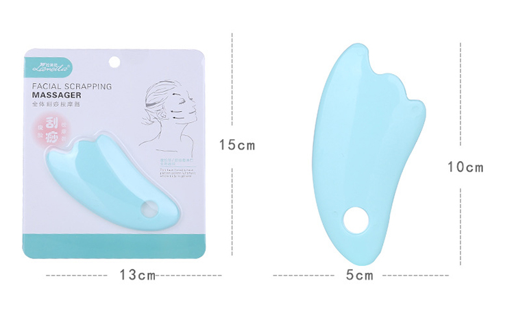 Lameila body relax beauty tools plastic scraping massage washable gua sha scraping massage tool M1097