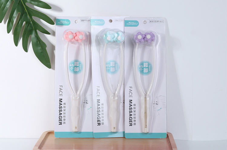 Lameila Portable Face Roller Massager Plastic Lady Beauty Tools Facial Massager Face M1098