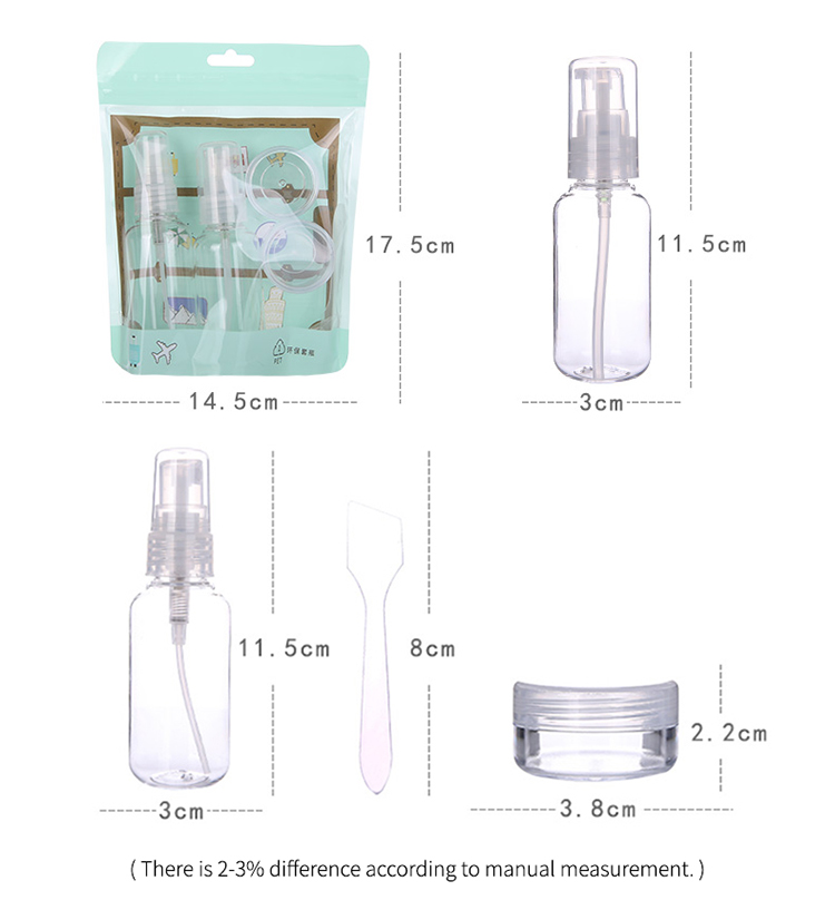 Lameila transparent Pet Spray / Pump Bottle Environmentally Friendly And Tasteless Travel Empty Plastic Spray Bottle Of Beauty La1091