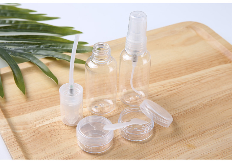 Lameila transparent Pet Spray / Pump Bottle Environmentally Friendly And Tasteless Travel Empty Plastic Spray Bottle Of Beauty La1091