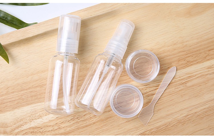 Lameila transparent Pet Spray / Pump Bottle Environmentally Friendly And Tasteless Travel Empty Plastic Spray Bottle Of Beauty La1091