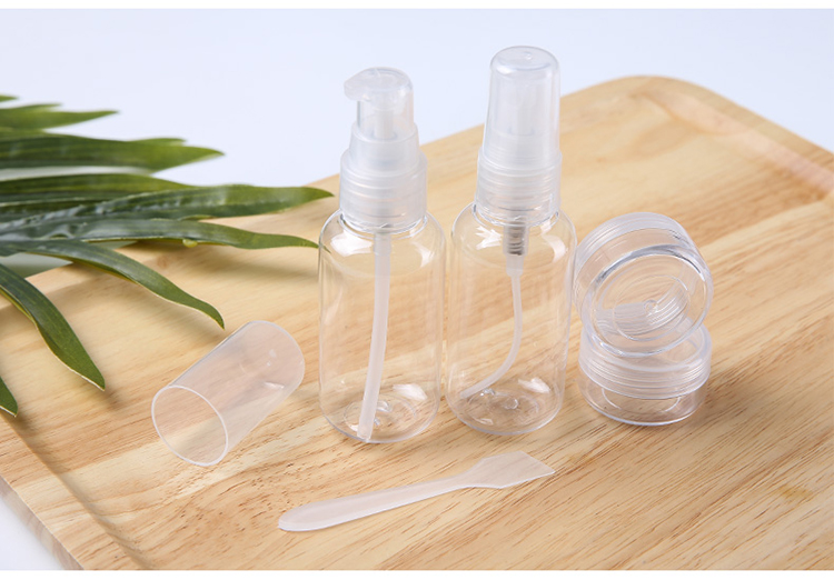 Lameila transparent Pet Spray / Pump Bottle Environmentally Friendly And Tasteless Travel Empty Plastic Spray Bottle Of Beauty La1091