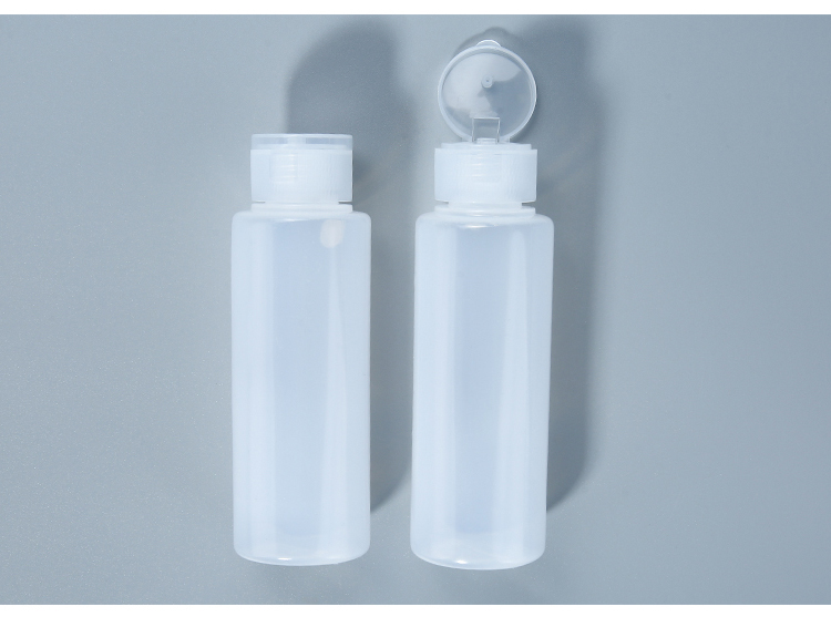 Lameila 100ml PE Soft Travel Empty Bottles Shampoo Lotion Container Flip Cylindrical Top Cap Squeeze Plastic Bottle LM699