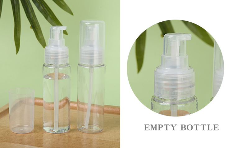 Lameila Wholesale 50ml PET Lotion Pump Bottles Private Label Body Eye Facial Creams Plastic Travel Empty Bottles LM721