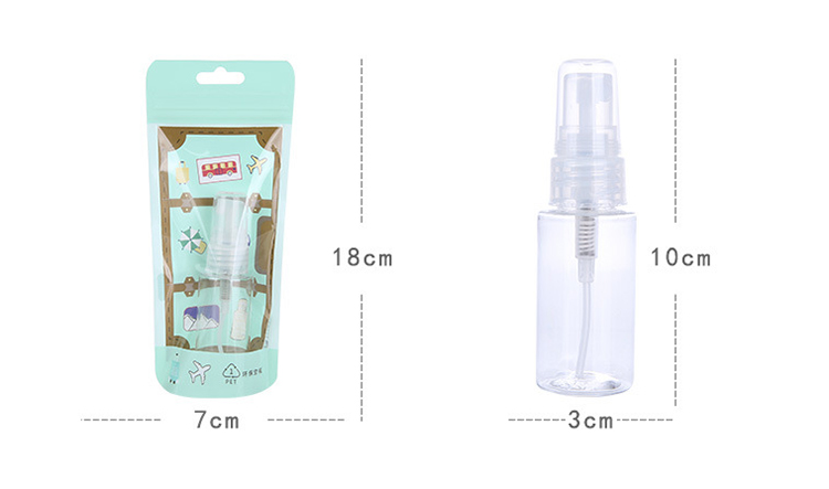 Lameila Small Perfume Plastic 30ml PET Spray Bottles Eco friendly For Toner Alcohol Cosmetic Pocket Empty Travel Bottles LM724