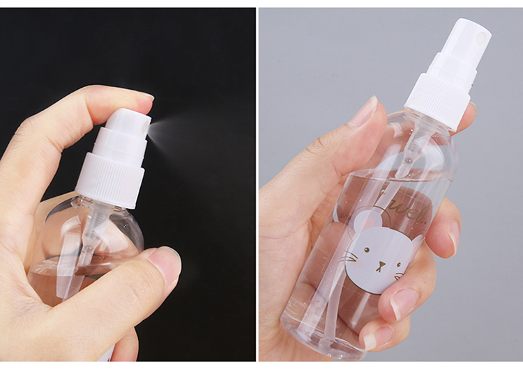 Lameila 100ml PET Spray Bottle Mini Cute Cartoon Pattern Empty Rosewater Container Cosmetic Tool Travel Perfume Bottles LM728