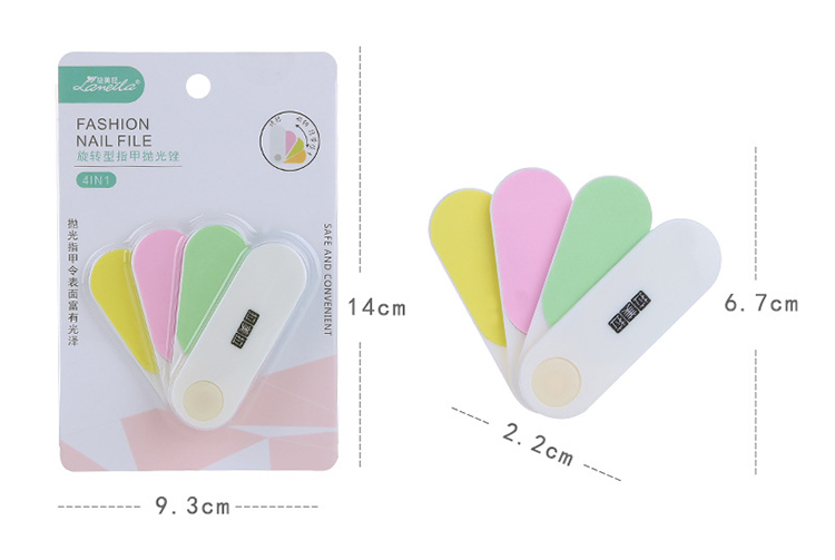 Lameila OEM makeup nail files care tool plastic colorful personalised nail file C0329