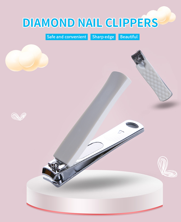 Lameila 2pcs Finger Nail Clipper Portable Stainless Steel Nail Clipper Professional Nail Cutter Clipper Set C0185