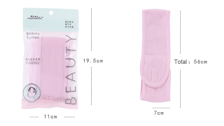 Lameila OEM packaging adjustable fabric washing face headband magic sport hairbands for women C0813
