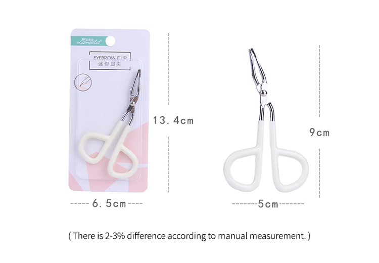 Lameila new scissor design style pink eyebrow tweezers smart high quality eyebrow tweezers A0419