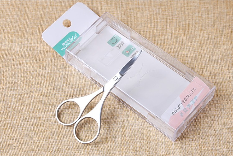 Lameila Manufacturers Professional Beauty Scissors Wide Point Stainless Steel Makeup Eyebrow Scissors Cosmetic Tools A0423