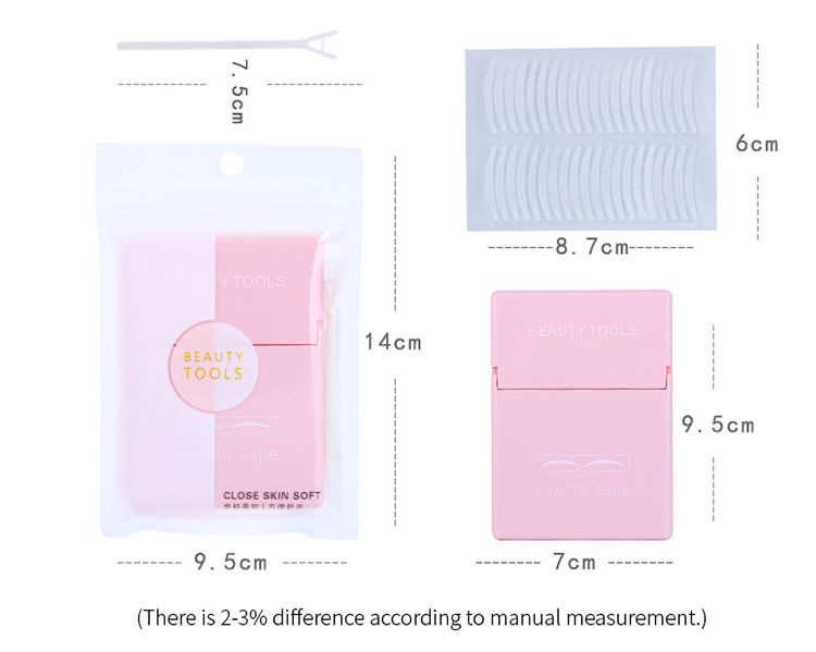 Lameila New Packaging OEM Eyelid Stickers Beauty Invisible Double Sided Double Eyelid Tape A107