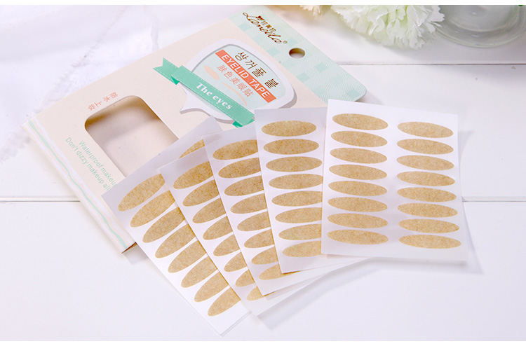 Lameila eye double eyelid invisible Crescent olive type plastic box natural double eyelid tape stickers A199