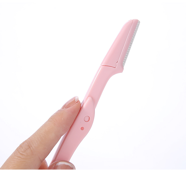 Lameila High Quality Beauty Cosmetic Tool Private Label Facial Eyebrow Razor Foldable Eyebrow Trimmer Razor For Women A0899