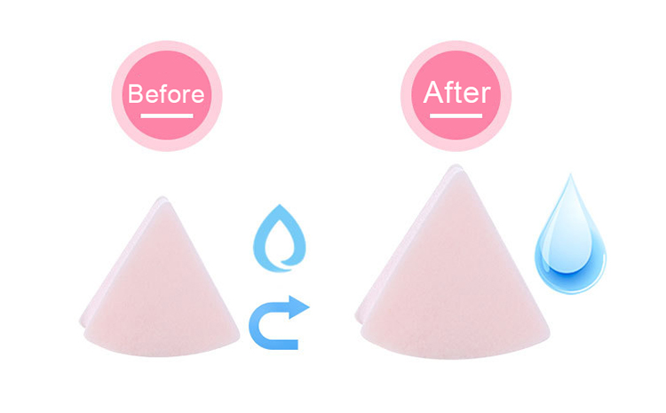 New arrival make up sponge blender foundation 6pcs / bag reusable soft cute triangle makeup cosmetic puff YF104