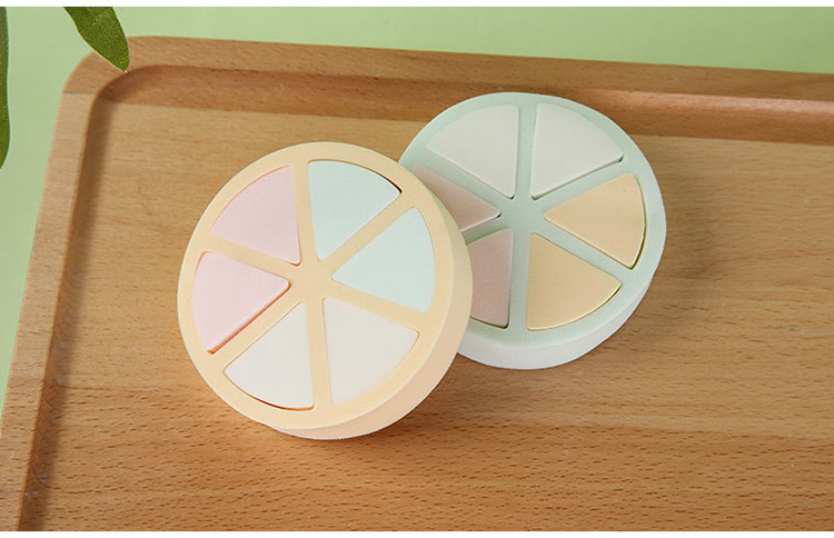 New arrival make up sponge blender foundation 6pcs / bag reusable soft cute triangle makeup cosmetic puff YF104