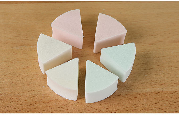 New arrival make up sponge blender foundation 6pcs / bag reusable soft cute triangle makeup cosmetic puff YF104