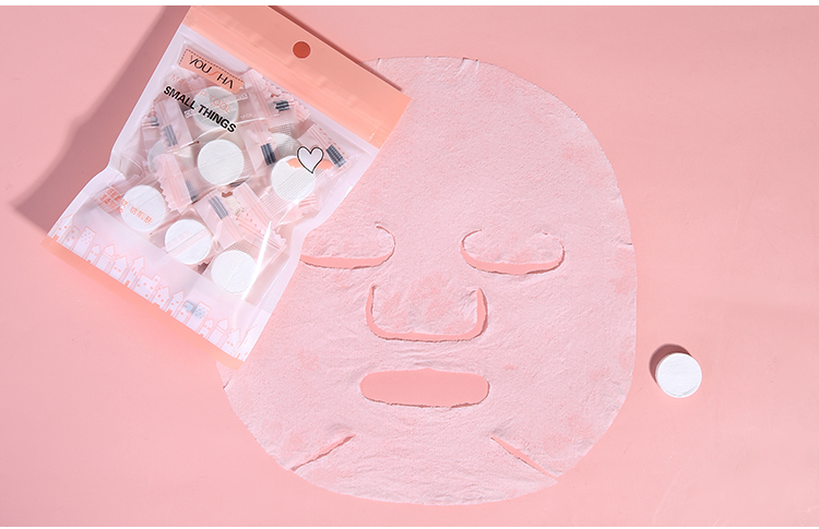Yousha Compressed Facial Mask Sheet 20Pcs Skin Care Portable Non Woven Diy Face Mask Paper Coin Tissue For Travel Ym002