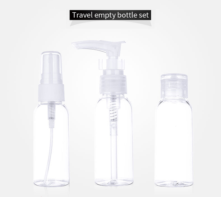 Yousha Wholesale 30 Ml Empty Transparent Plastic Bottles Travel Kit Bottle Cosmetic Luxury Spray Bottle With Fine Mist Sprayer Yk070