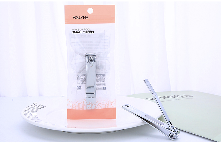 Yousha Smooth Crescent Elbow Nail Cutter Beauty Stainless Steel Manicure Nail Clippers Nail Scissors For Thick Toenails YZ003