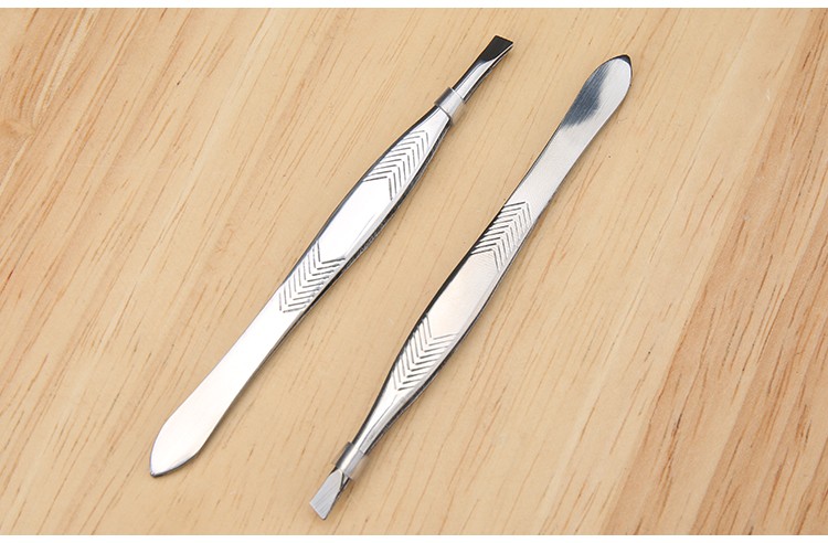 Yousha private label eyebrow beauty tools professiona bevel connection stainless steel eyebrow clip YN014