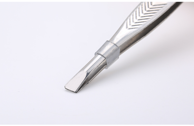 Yousha private label eyebrow beauty tools professiona bevel connection stainless steel eyebrow clip YN014