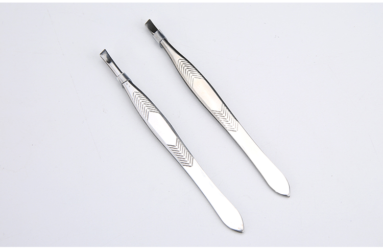 Yousha private label eyebrow beauty tools professiona bevel connection stainless steel eyebrow clip YN014