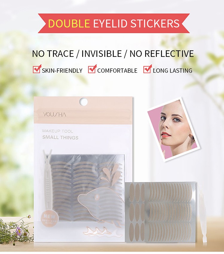 Yousha slender type eye tape sticker makeup 240pairs beautiful invisible double eyelid mesh tape YS059
