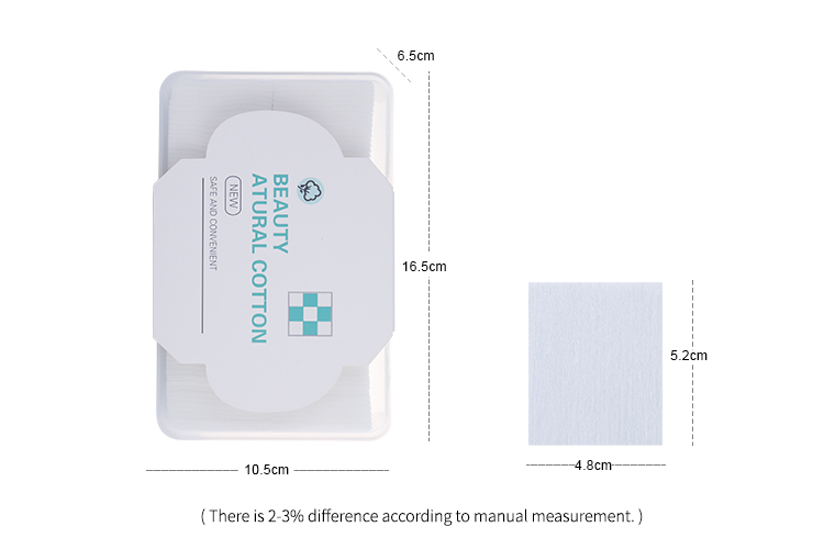Lameila 1000pcs Skin-friendly Supple thin Cotton Pads Cosmetic Custom Oem Eco Friendly Face Disposable Clean Cotton Pad SLB-A002