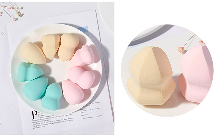 Lameila 3pcs Professional cosmetic tool pink egg shape latex free polyurethane beauty makeup blender sponge set for women A79981