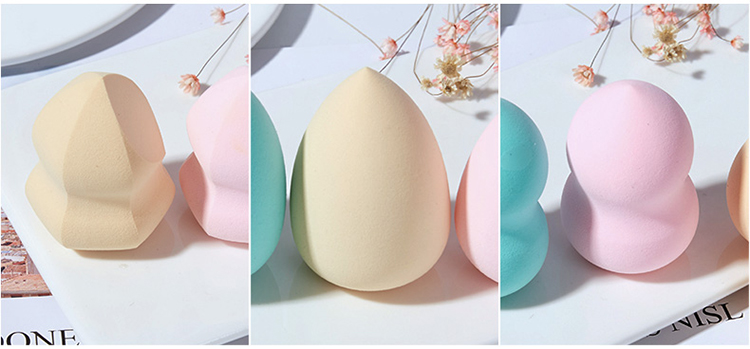 Lameila 3pcs Professional cosmetic tool pink egg shape latex free polyurethane beauty makeup blender sponge set for women A79981