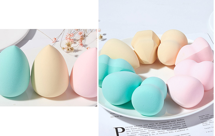 Lameila 3pcs Professional cosmetic tool pink egg shape latex free polyurethane beauty makeup blender sponge set for women A79981