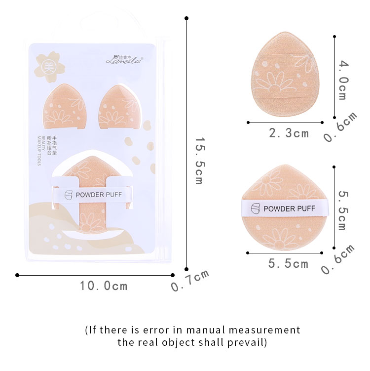 Lameila Cosmetic Puff 3pcs Oem Custom Logo 1 2 Mini Air Cushion Puff Soft Beauty Makeup Foundation Powder Puff A80223