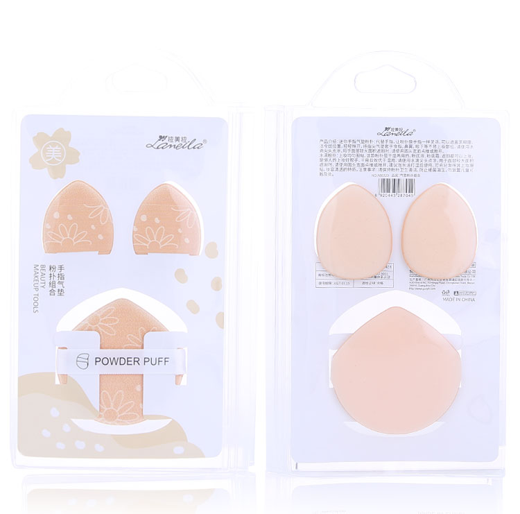 Lameila Cosmetic Puff 3pcs Oem Custom Logo 1 2 Mini Air Cushion Puff Soft Beauty Makeup Foundation Powder Puff A80223