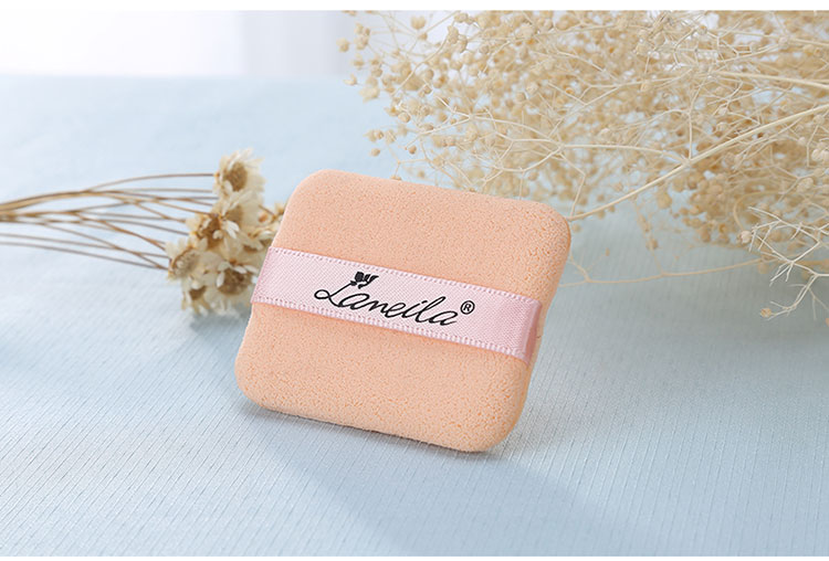 Lameila Powder puff Square Round Beauty Foundation Blending 2 pcs Sponge Custom Packaging Logo Makeup Sponge Blender B0201