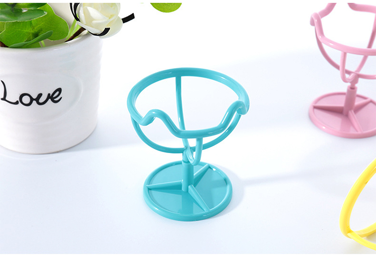 Lameila cosmetic plastic display stand beauty sponge holder blender silicone makeup sponge holder A772