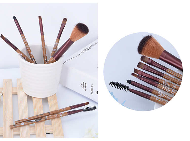 Lameila Cartoon Handle 7pcs Professional Foundation Brush Set Synthetic Hair Private Label Luxury Powder Makeup BrushesL0903/L0904/L0905