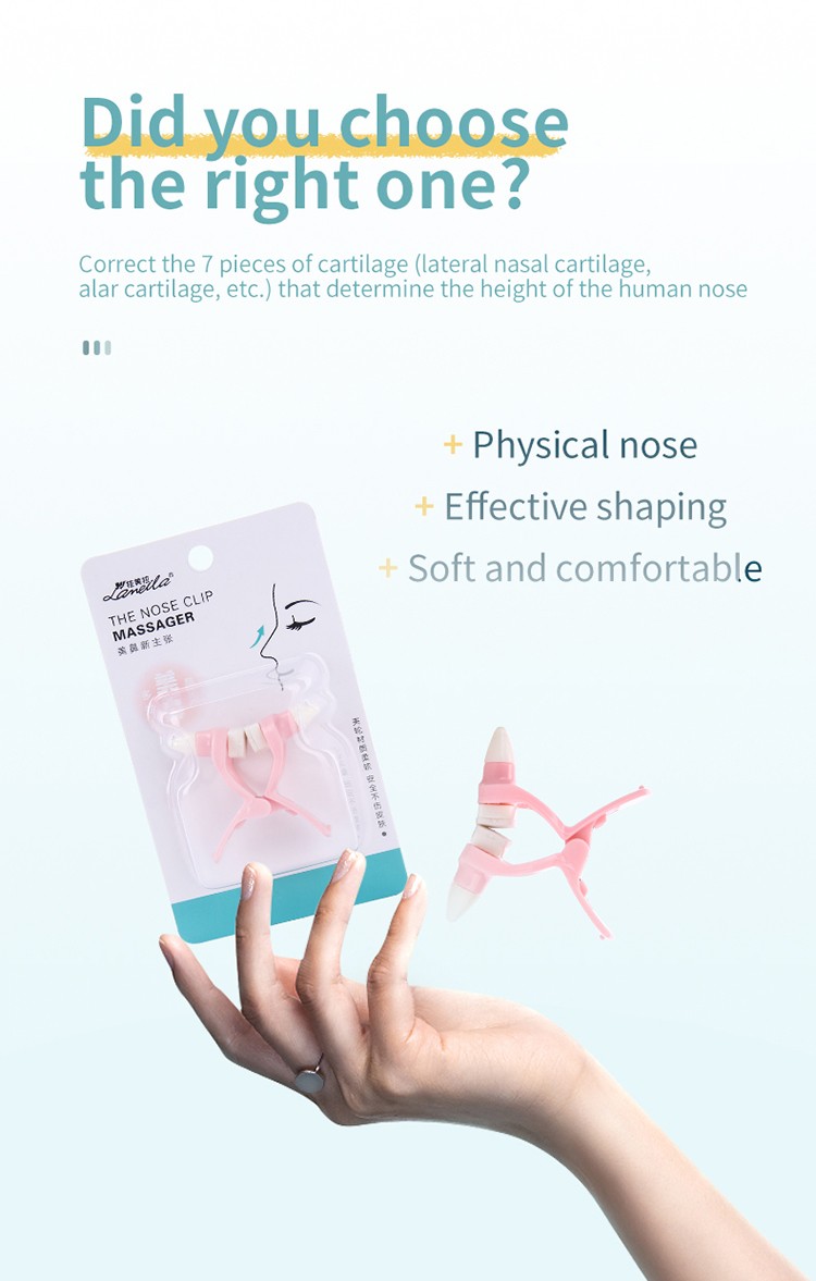 Lameila Wholesale Facial Beauty Massager Tools Nose Care Physics Rise Nose Straightening Reshaping Clip Massager 3032