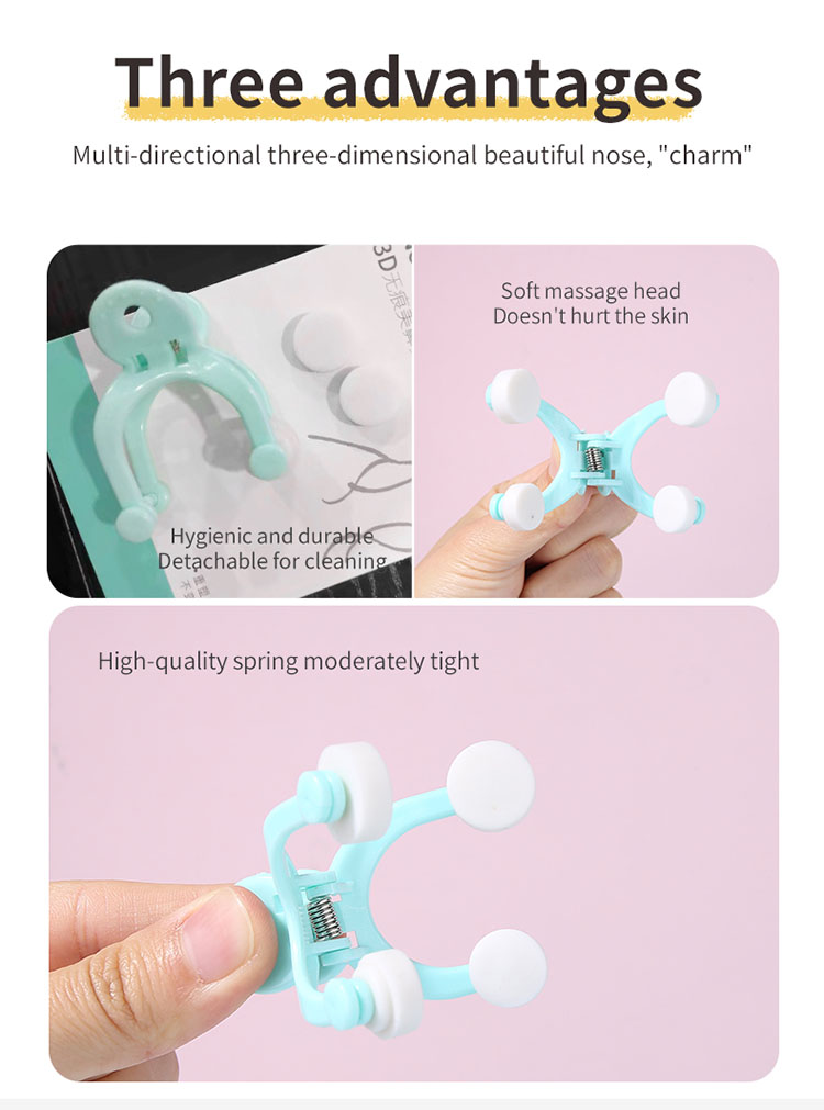 Lameila Wholesale facial beauty massager tools Shaping Shaper Straightening nose care physics rise nose clip massager 3033