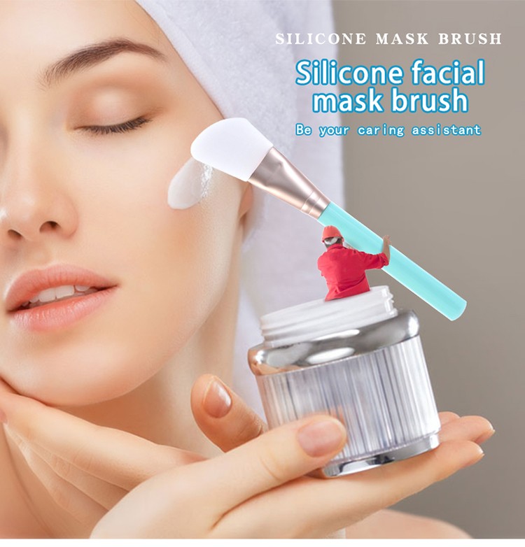Lameila Hot Sales Beauty Tool Diy Facial Mask Applicator Brush Silicone Face Mask Brush Spatula For Beauty Salon D0889