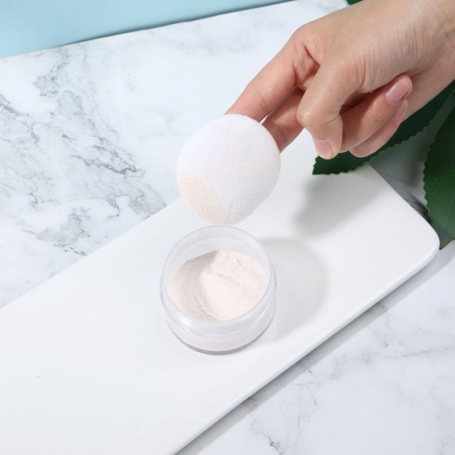 Silubi Soft Foundation Beauty Makeup Powder Puff Round Organic Sponge Puff Makeup Blending Sponge Slb-f007