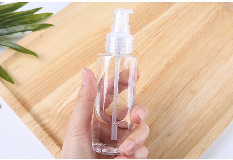 Lameila 100ml PET Lotion Pump Bottle Makeup Cosmetic Capacity Bottles Eco Friendly Airless Cream Press Travel Bottles LM718