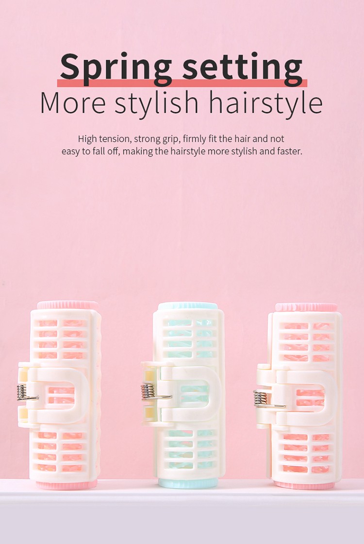 Lameila 4pcs Wholesale multi-function manual salon hair clip hair beauty tools plastic hair roller curler C035