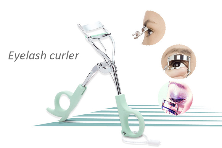 Lameila Fasle Lash Curling Magic Stainless Steel Custom Logo Beauty Tool Printed Pattern Mini Cosmetic Eyelash Curler A0380