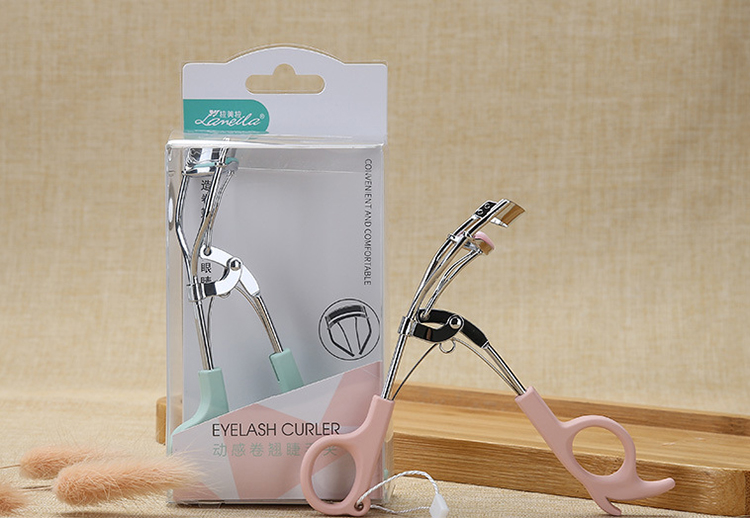 Lameila Fasle Lash Curling Magic Stainless Steel Custom Logo Beauty Tool Printed Pattern Mini Cosmetic Eyelash Curler A0380